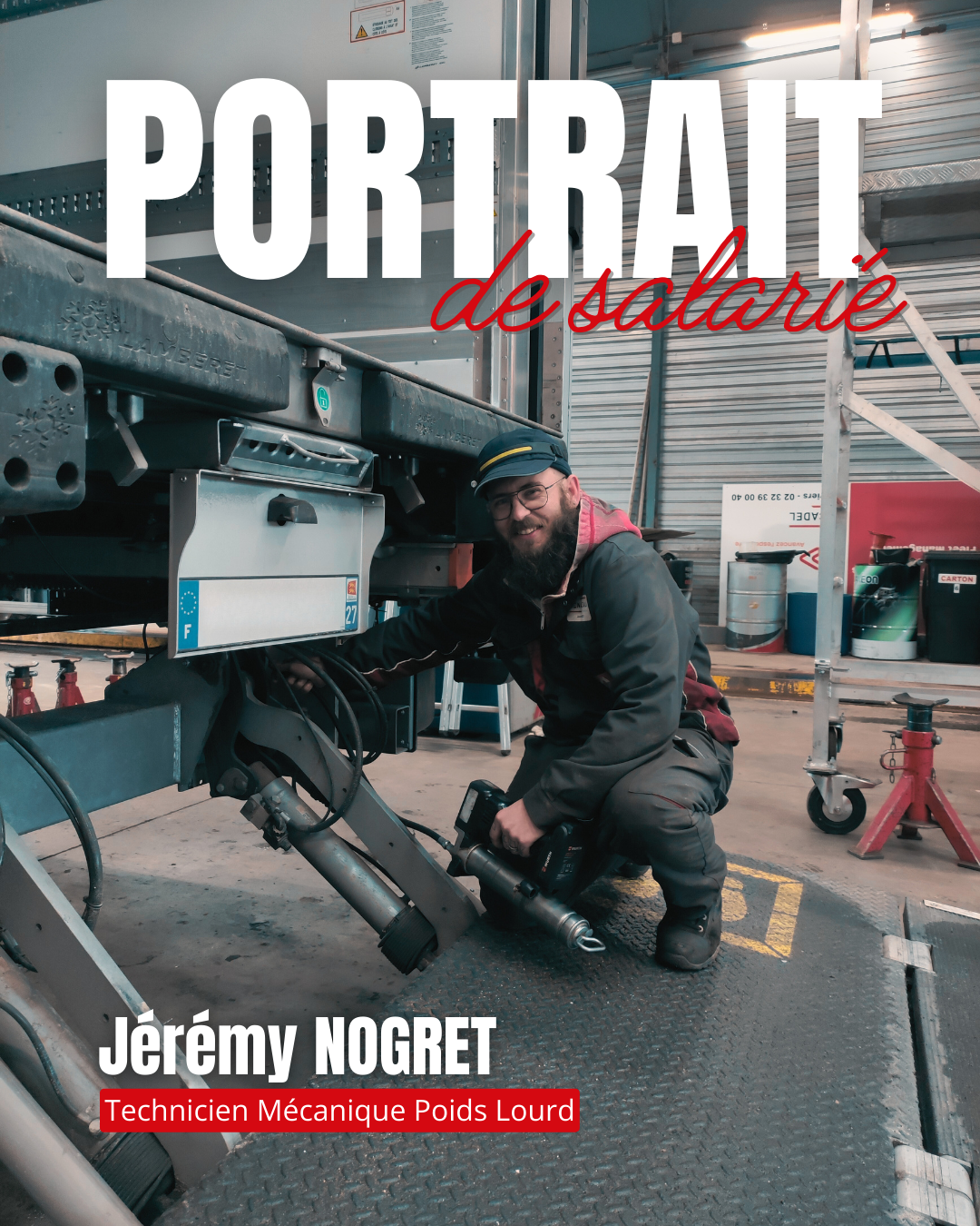 Portrait métier n°2, Jérémy, mécanicien poids lourd, renault trucks
