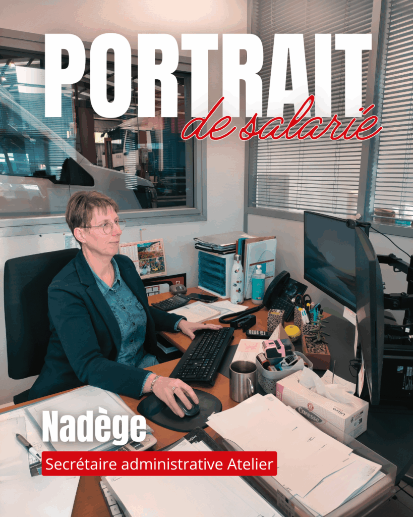 portrait métier, nadège, secrétaire administrative atelier, sgvi lisieux, groupe renaudeau, renault trucks