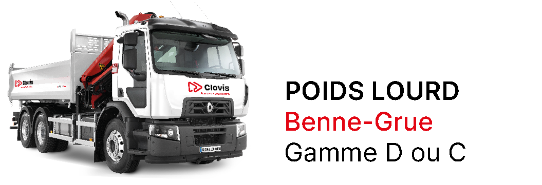 Poids Lourd benne-grue Renault Trucks, location professionnels, clovis