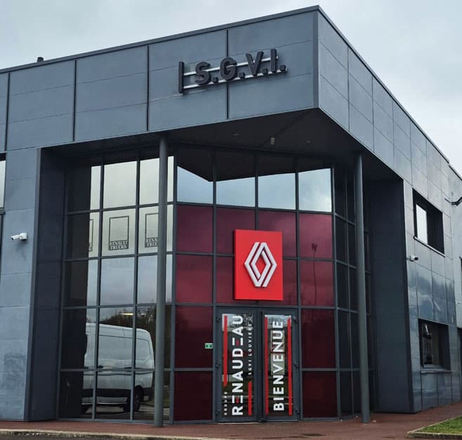 accueil, façade concession SGVI Groupe RENAUDEAU