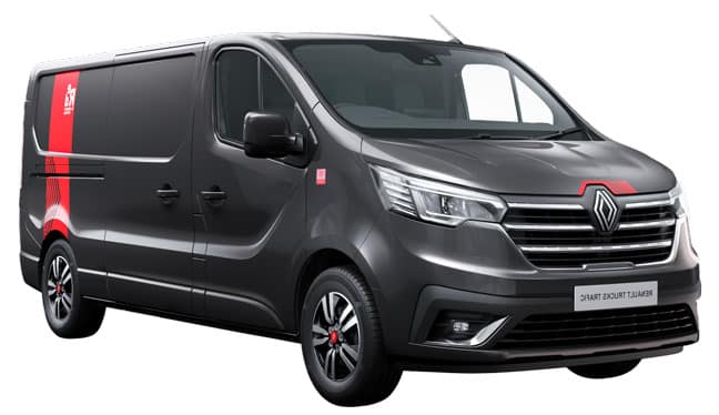 Véhicule Utilitaire Renault Trucks Homme en conduite Renault Trucks Trafic exclusive