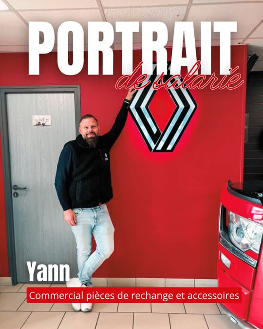 Portrait n°6, Yann, commercial pièces de rechange et accessoires, le poids lourd drouais, groupe renaudeau