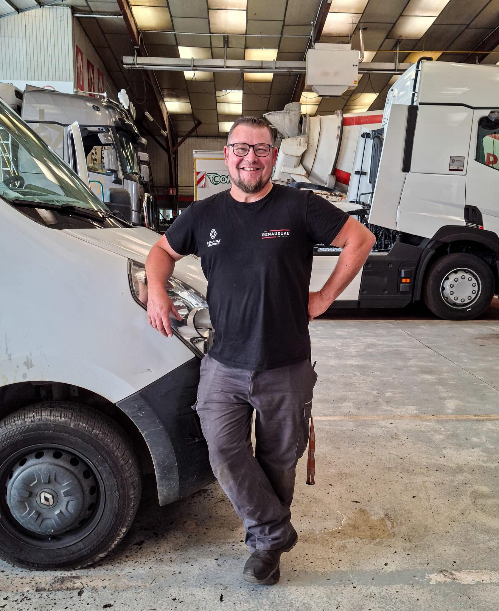 Portrait métier n°. Découvrez Sébastien, Technicien mécanique expert véhicules utilitaires, au sein du Poids Lourd Drouais, Groupe Renaudeau.