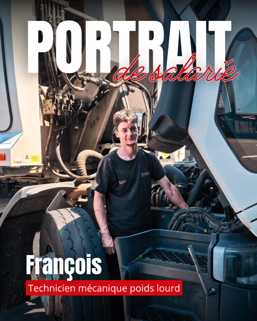 Portrait métier n°8, François, technicien mécanique poids lourd
