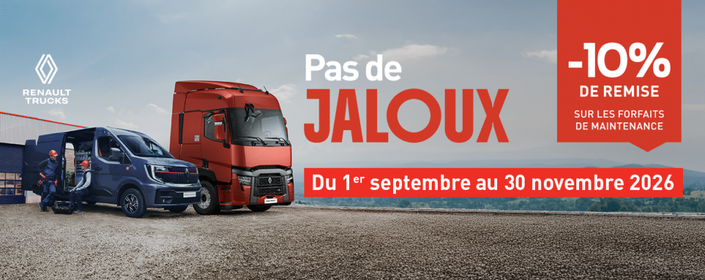 Opération après-vente, Véhicules industriels et véhicules utilitaires, "Pas de Jaloux", -10% sur les forfaits de maintenance
