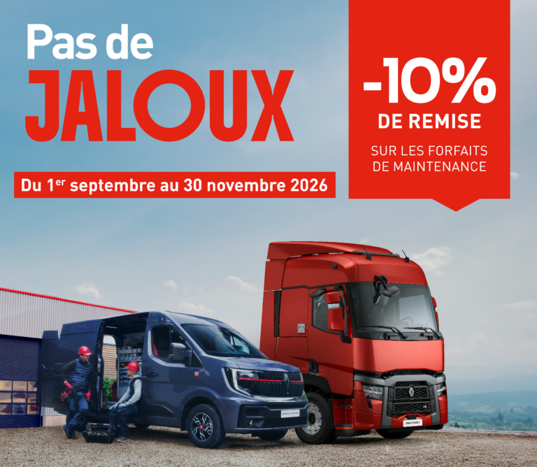 Opération après-vente, Véhicules industriels et véhicules utilitaires, "Pas de Jaloux", -10% sur les forfaits de maintenance